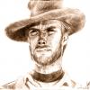 Clint Eastwood art portrait retrat retrato
