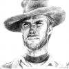 Clint Eastwood art portrait retrat retrato
