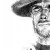 Clint Eastwood art portrait retrat retrato