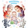 família familia family pare padre papa dad father mare madre mama mother filla hija daughter gat gato cat totoro cthulhu body bebé body nadó Infant bodysuit