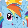 Rainbow Dash  My Little Pony Blue Dragon Noi