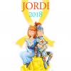 Sant Jordi 2018 cavaller caballero knight princesa princess rosa rose llaç groc lazo amarillo yellow ribbon