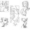 vectorial vector noies chicas girls