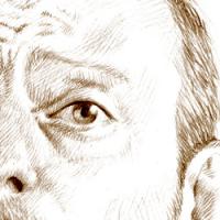 Jean Reno El profesional Leon portrait retrat retrato