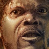 Samuel L. Jackson_retrat Samuel L. Jackson retrat retrato portrait Pulp Fiction