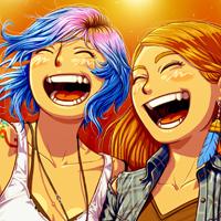 Life is Strange - Chloe & Rachel Life is Strange Before the Storm Videojoc videojuego videogame Dontnod Entertainment Chloe Rachel parella pareja couple ball baile dance concert concierto rock riure risa laugh