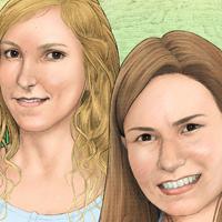 Retrat - Elisenda i Marta Elisenda Marta germanes hermanas sisters retrat retrato portrait