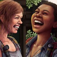 Ellie & Riley - The Last of Us_Left Behind The Last of Us Left Behind fan art naughty dog naughtydog Play Station Playstation Ellie Riley riure risa laugh