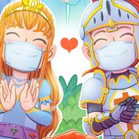 Sant Jordi 2020 Sant Jordi 2020 princesa cavaller drac rosa llibre princesa caballero dragón rosa libro princess knight dragon rose book stay home quédate en casa queda't a casa metges médicos doctors coronavirus COVID-19