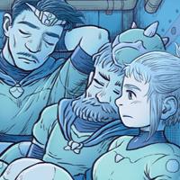 Un nou destí Un Lloc Estrany personatges personajes characters amics amigos friends noia chica girl home hombre man color digital color aventura adventure