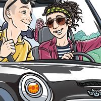 Una boda a la platja parella pareja couple boda wedding Barcelona cotxe coche car família familia family Múnich