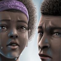 germans hermanos brothers noi noia chico chica boy girl plorar llorar cry comiat despedida farewell