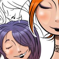 vectorial vector noies chicas girls