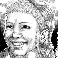 tramat-01 personatge personaje character tinta ink trama mecanica Dither